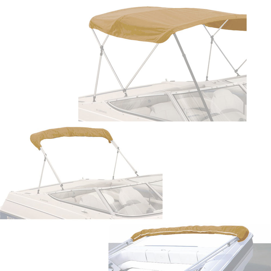 SolaquaShield 3 Bow Bimini Top Replacement Canvas 72" Long
