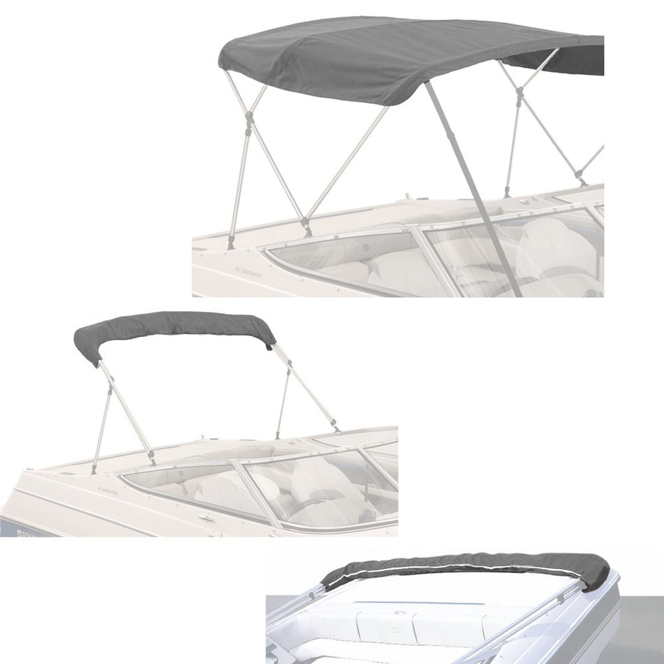 SolaquaShield 3 Bow Bimini Top Replacement Canvas 72" Long