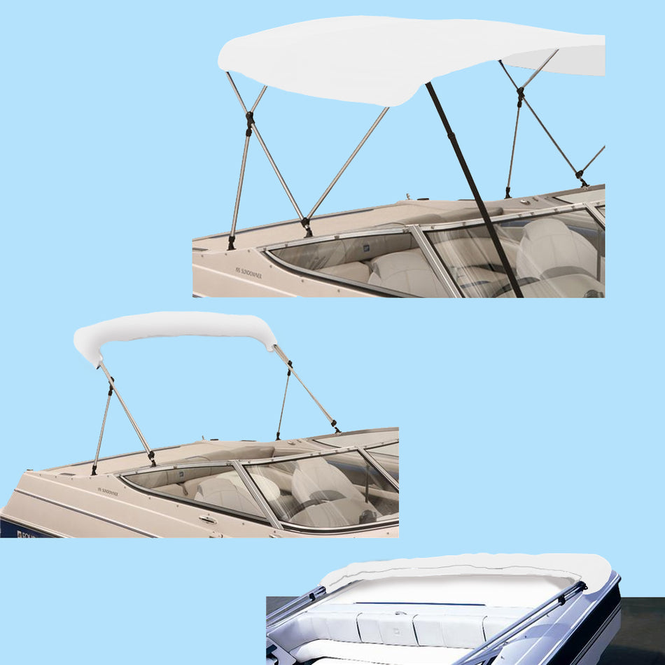 SolaquaShield 3 Bow Bimini Top Replacement Canvas 72" Long