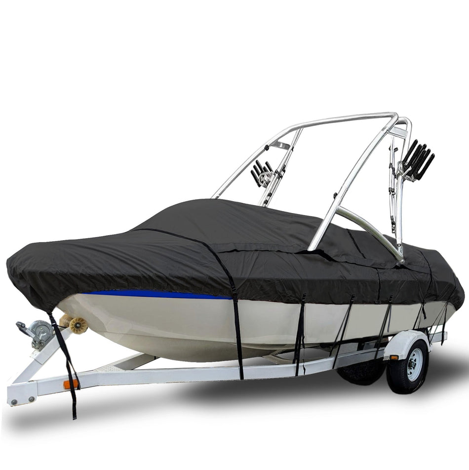 TitanShield 900D Ski & Wakeboard Tower Boat Covers 26'-28'L/ beam width to 120" W