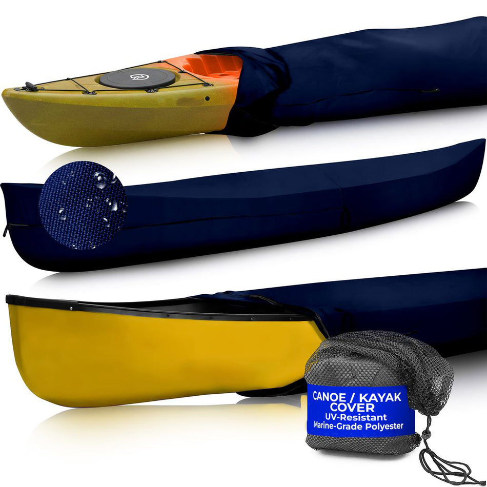 EliteShield™ Waterproof Canoe and Kayak Cover on a white background