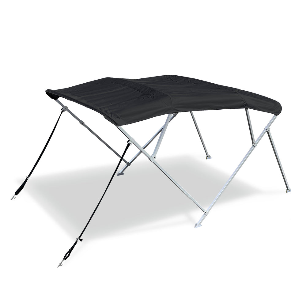 SolaquaShield 4 Bow Bimini Top Square Tube Full Set 96" Long 54" Height