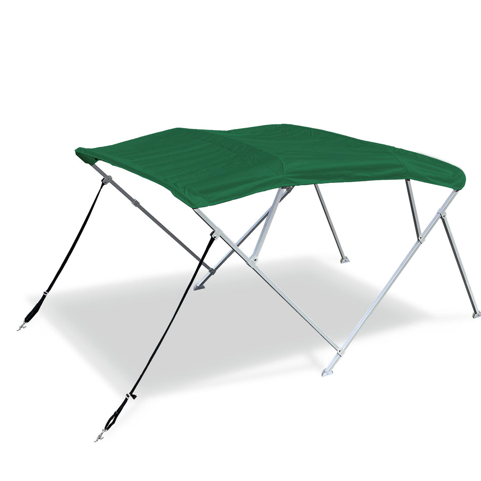 SolaquaShield 4 Bow Bimini Top Square Tube Full Set 96" Long 54" Height