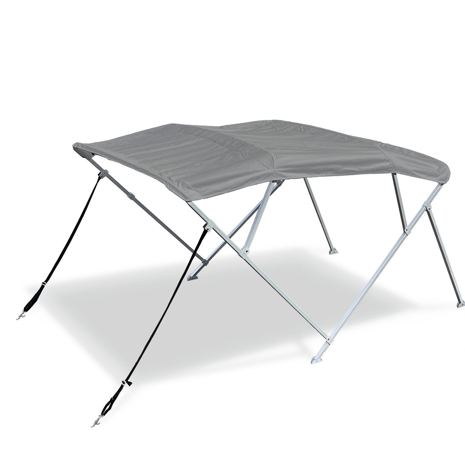 SolaquaShield 4 Bow Bimini Top Square Tube Full Set 96" Long 54" Height