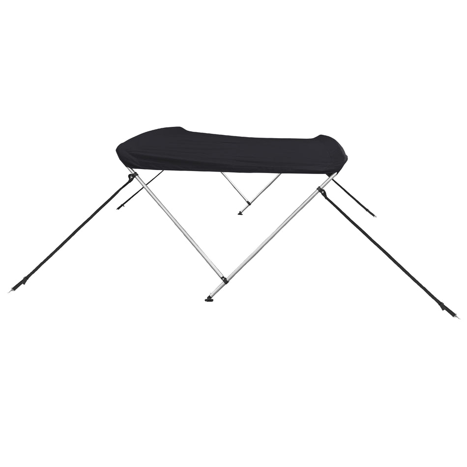SolaquaShield 2 Bow Bimini Top Round Tube Full Set 66" Long 42" Height