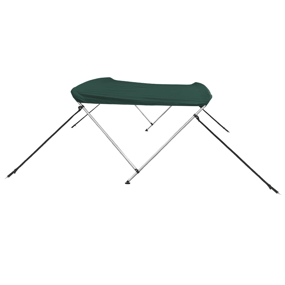 SolaquaShield 2 Bow Bimini Top Round Tube Full Set 66" Long 42" Height