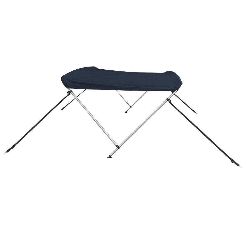 SolaquaShield 2 Bow Bimini Top Round Tube Full Set 66" Long 42" Height
