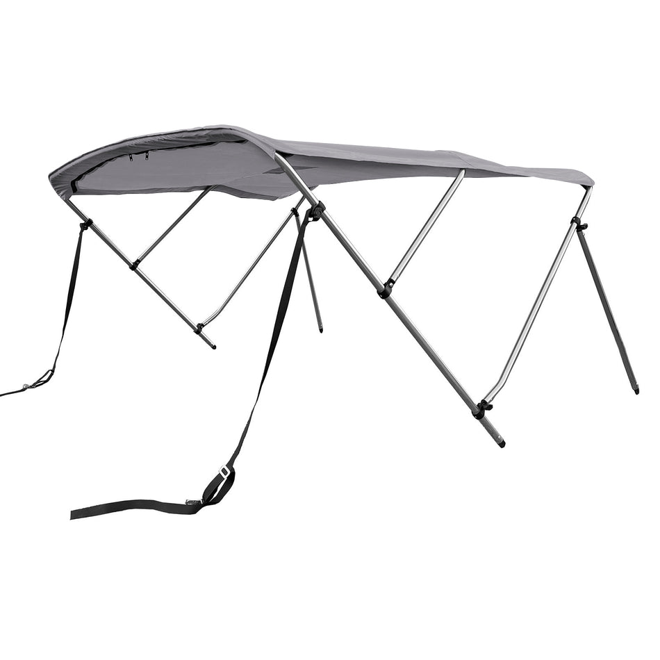 SolaquaShield 3 Bow Bimini Top Round Tube Full Set 72" Long 36" Height