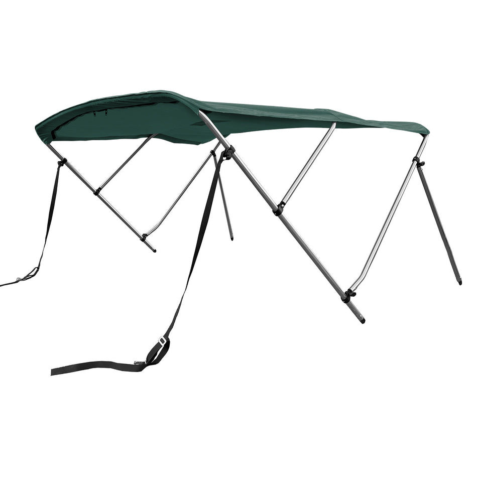 SolaquaShield 3 Bow Bimini Top Round Tube Full Set 72" Long 54" Height