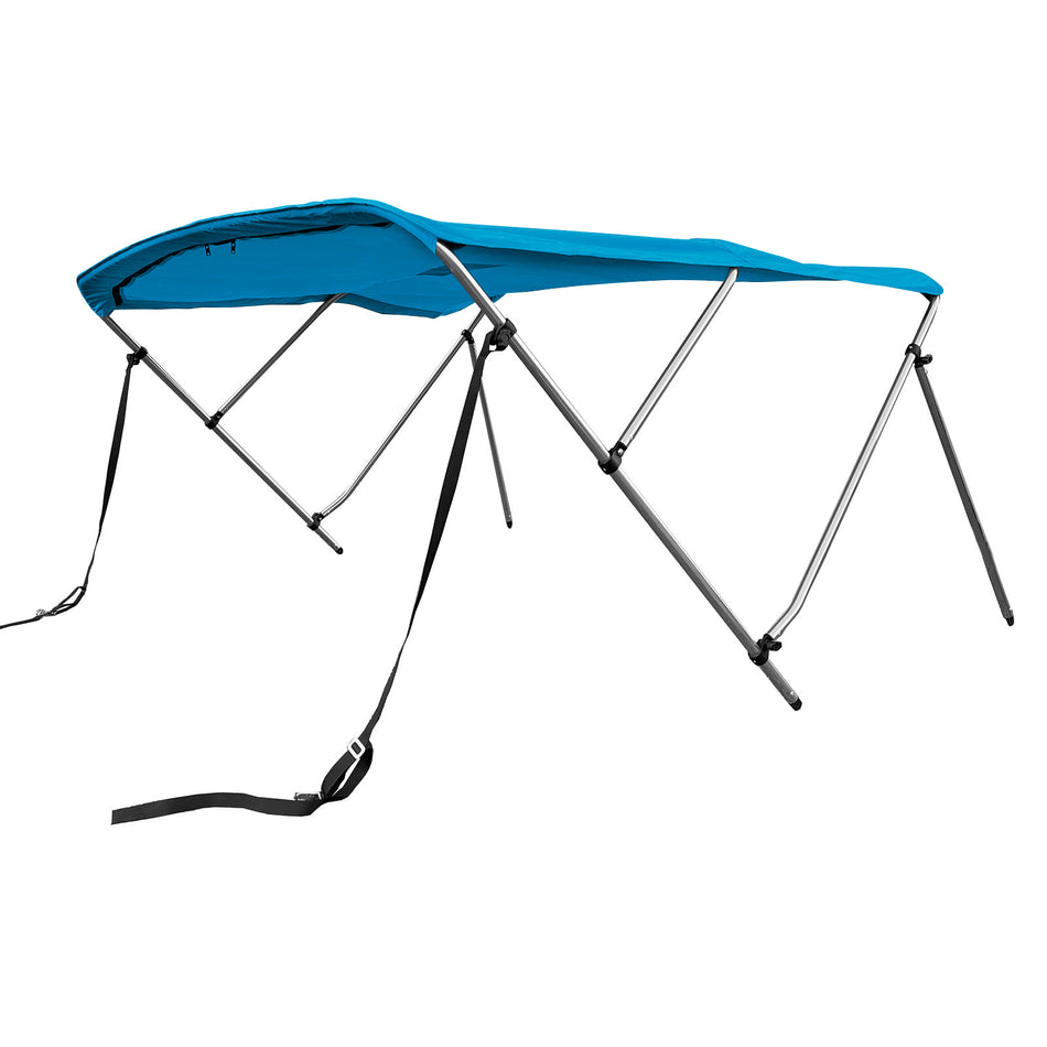 SolaquaShield 3 Bow Bimini Top Round Tube Full Set 72" Long 36" Height