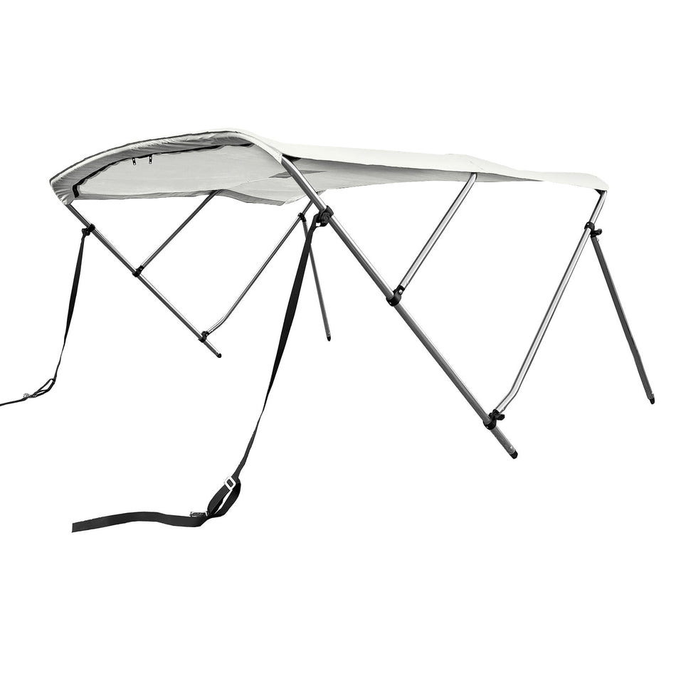 SolaquaShield 3 Bow Bimini Top Round Tube Full Set 72" Long 36" Height