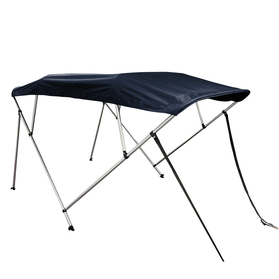 SolaquaShield 4 Bow Bimini Top Round Tube Full Set 96" Long 54" Height