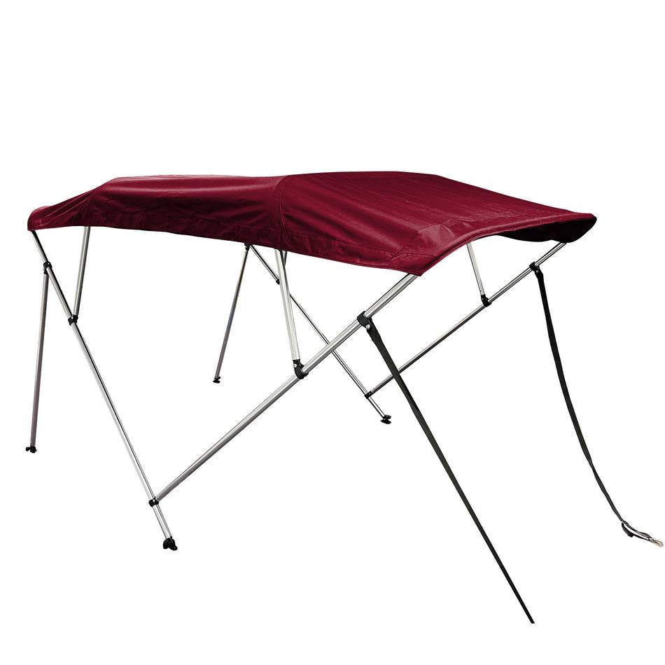 SolaquaShield 4 Bow Bimini Top Round Tube Full Set 96" Long 54" Height