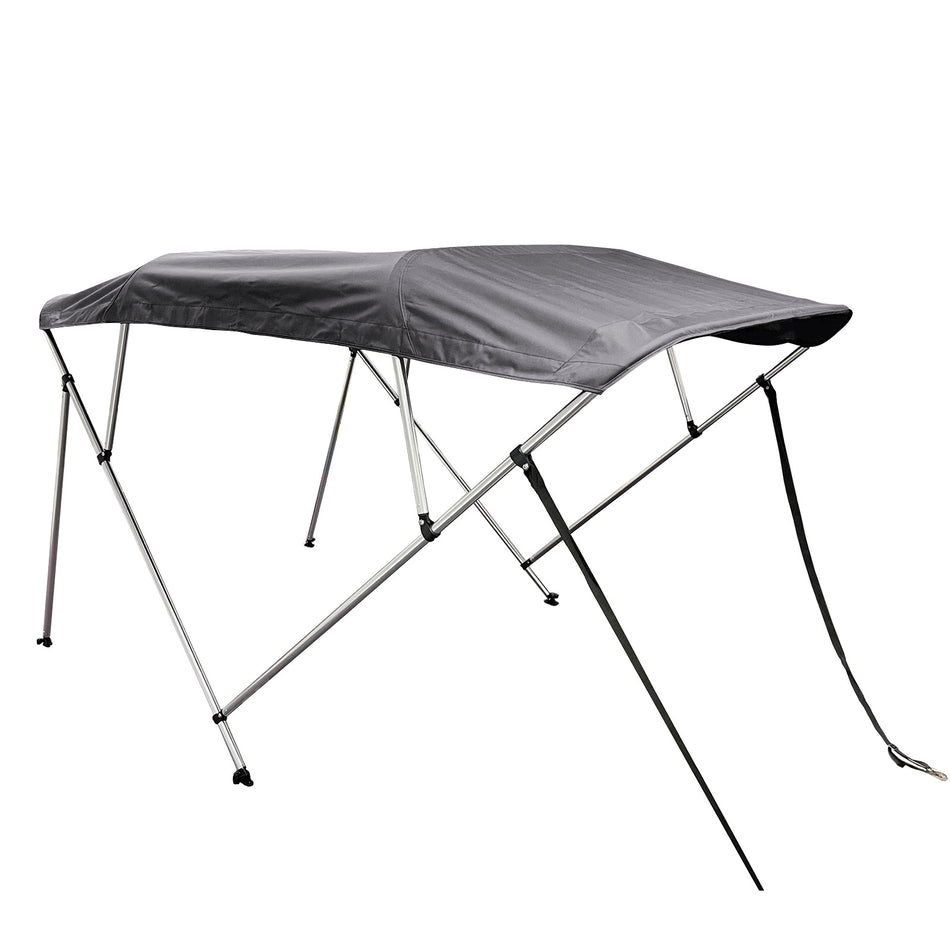 SolaquaShield 4 Bow Bimini Top Round Tube Full Set 96" Long 54" Height