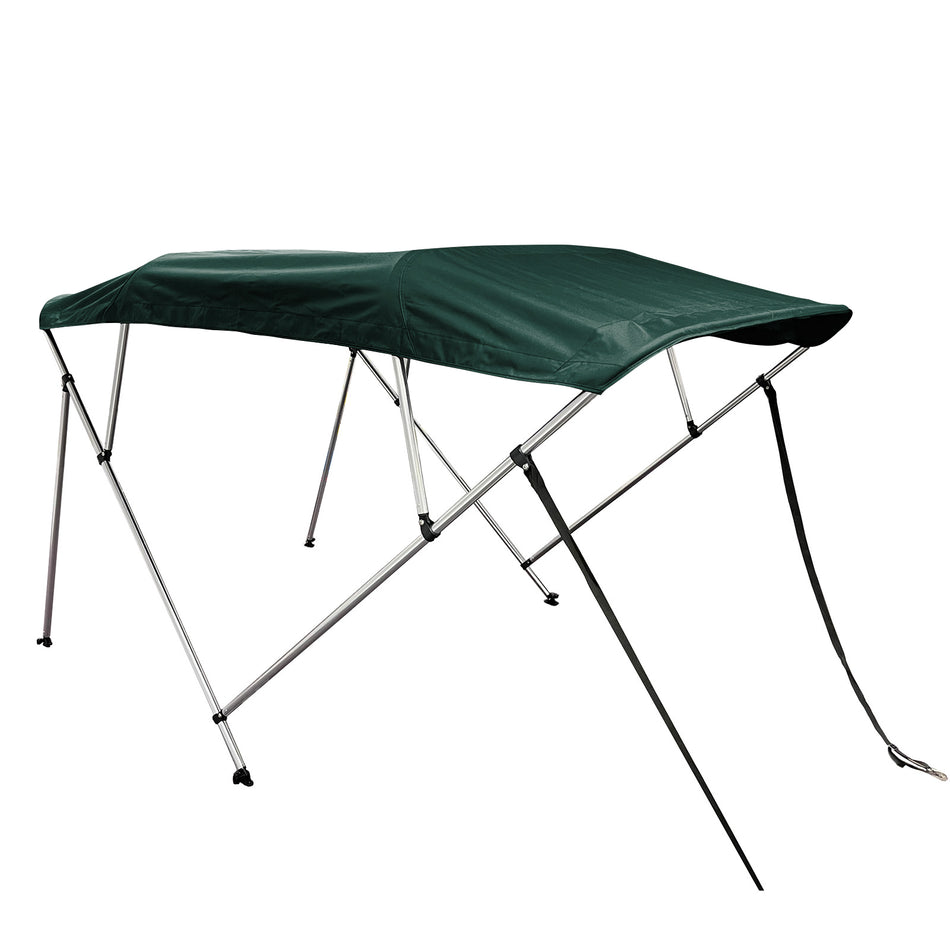 SolaquaShield 4 Bow Bimini Top Round Tube Full Set 96" Long 54" Height
