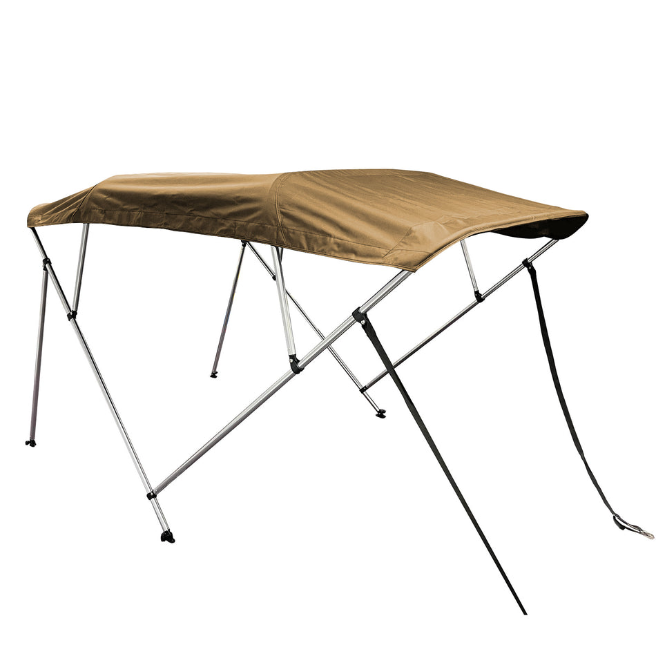 SolaquaShield 4 Bow Bimini Top Round Tube Full Set 96" Long 54" Height